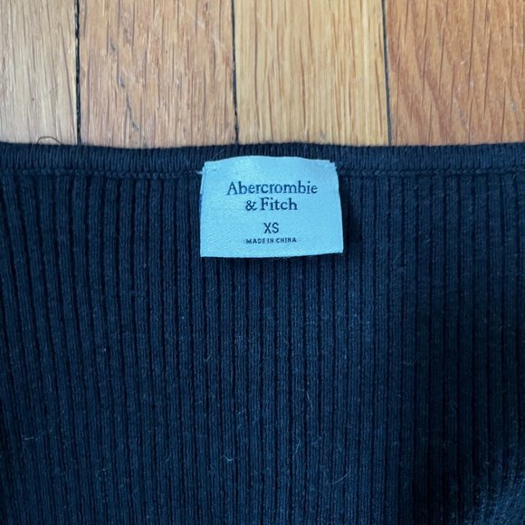 Abercrombie & Fitch Long Sleeve Sweetheart Sweater Knit Rib Bodysuit - Picture 7 of 7